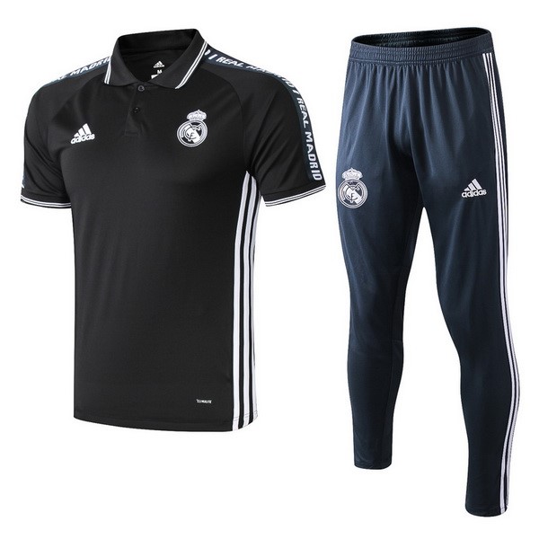 Polo Komplett Set Real Madrid 2019-20 Schwarz